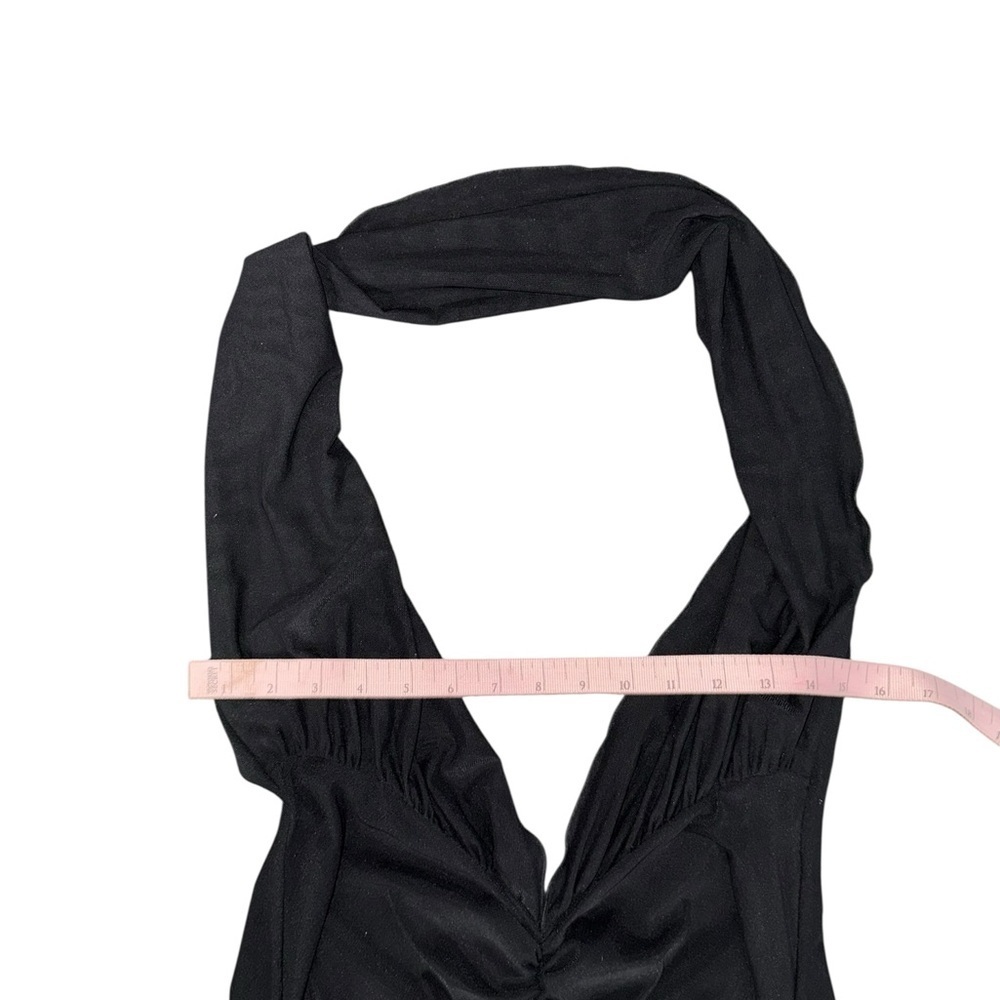 Kim Shui Mesh Maxi Halter Dress in Black Small - Picture 5 of 8